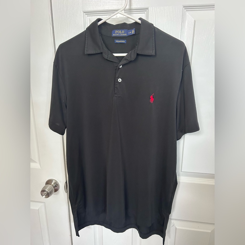 Ralph Lauren Black Performance Polo Shirt
